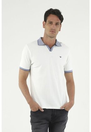 Camiseta Polo Blanca Para Hombre