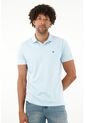 Tennis Polo Azul Con Raqueta Bordada Para Hombre de Tennis