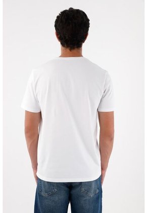 Tennis Camiseta Básica Con Raqueta Blanca Para Hombre