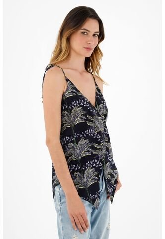 Tennis Camisa Estampada De Tiras Para Mujer Tennis