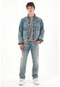 Tennis Jean Recto Con Dirty Azul Claro Para Hombre de Tennis