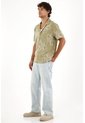 Tennis Camisa Tipo Bowling Estampada Con Textura Ligera Para Hombre de Tennis
