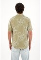 Tennis Camisa Tipo Bowling Estampada Con Textura Ligera Para Hombre de Tennis