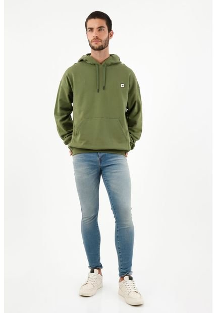 Buzo Verde Con Capucha Para Hombre