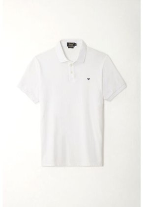 Tennis Polo Blanca Lycra-algodón Para Hombre