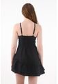 Tennis Vestido Corto Con Estampado Negro Para Mujer de Tennis