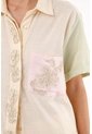 Tennis Camisa Multicolor Con Detalles Bordados Para Mujer de Tennis