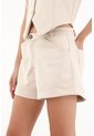 Tennis Short En Tela Suede Crudo Para Mujer de Tennis