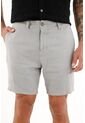 Tennis Bermuda Chino En 100% Lino Gris Para Hombre de Tennis