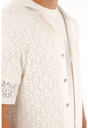 Tennis Camiseta Crudo De Tejido Abierto Para Hombre