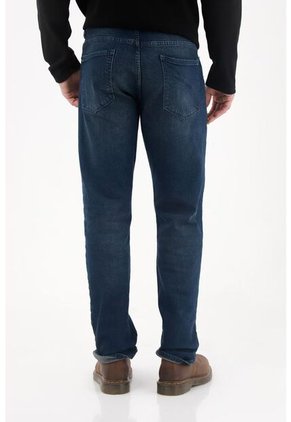 Tennis Jean Recto Tono Azul Oscuro Para Hombre