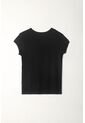 Tennis Camiseta Cuello Redondo Negra Para Mujer de Tennis