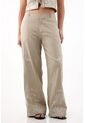 Pantalón Wide Leg Bordado Crudo Para Mujer de Tennis
