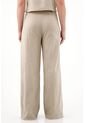 Pantalón Wide Leg Bordado Crudo Para Mujer de Tennis