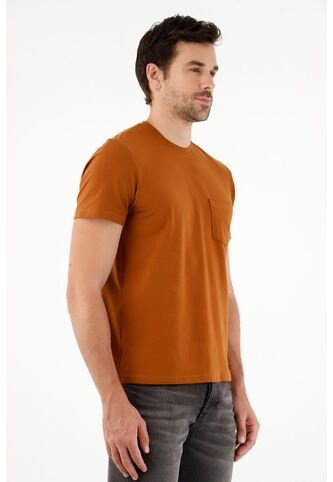Tennis Camiseta Café Con Bolsillo Frontal Para Hombre Tennis