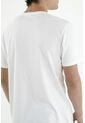 Camiseta Blanca Estampada Para Hombre de Tennis