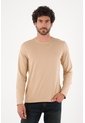 Tennis Camiseta Manga Larga Corte Recto Con Logo Tonal Discreto En Algodón Beige Para Hombre de Tennis