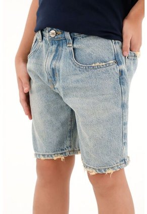 Bermuda Nudy Azul Tiro Medio Para Niño