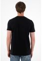 Tennis Camiseta Manga Corta En 100% Algodón Negra Para Hombre de Tennis