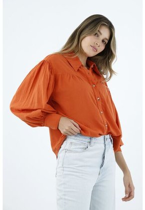 Camisa Naranja Para Mujer