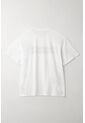 Tennis Camiseta Oversize Con Estampado Blanca Para Mujer de Tennis