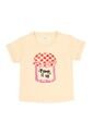 Camiseta Manga Corta Amarilla Para Niña de Tennis