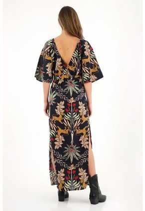 Tennis Vestido Largo Estampado Para Mujer