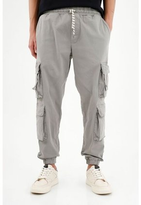 Pantalón Tipo Jogger Gris Para Hombre
