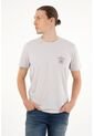 Tennis Camiseta Gris Estampada Para Hombre de Tennis