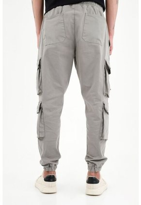 Pantalón Tipo Jogger Gris Para Hombre