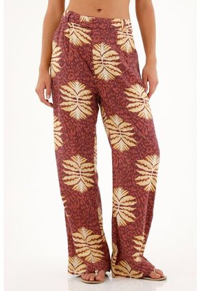 Pantalón Clásico Estampado Para Mujer