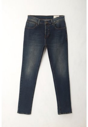 Tennis Jean Azul Super Skinny Con Iluminaciones Para Hombre