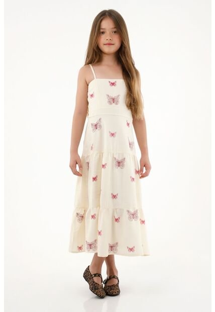 Vestido Largo Con Boleros Para Niña