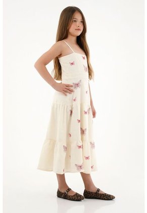 Vestido Largo Con Boleros Para Niña