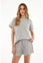 Pijama De Short Gris Para Mujer de Tennis