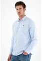 Tennis Camisa Azul Manga Larga Para Hombre de Tennis