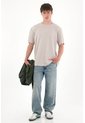 Camiseta Básica De Tela Con Textura Café Para Hombre de Tennis