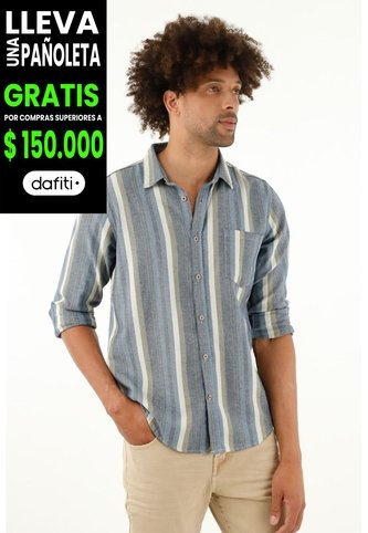 Tennis Camisa Manga Larga A Rayas De Color Para Hombre Tennis
