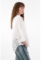 Tennis Camisa Amplia Con Encaje Crudo Para Mujer de Tennis