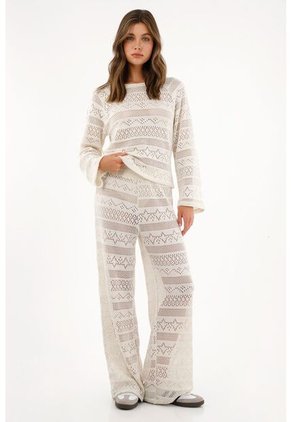 Tennis Buzo Crudo Con Diseño Tipo Crochet Para Mujer