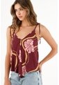 Camisa Tipo Pañoleta Estampada Para Mujer de Tennis