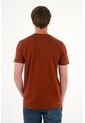 Camiseta Manga Corta En 100% Algodón Café Para Hombre de Tennis