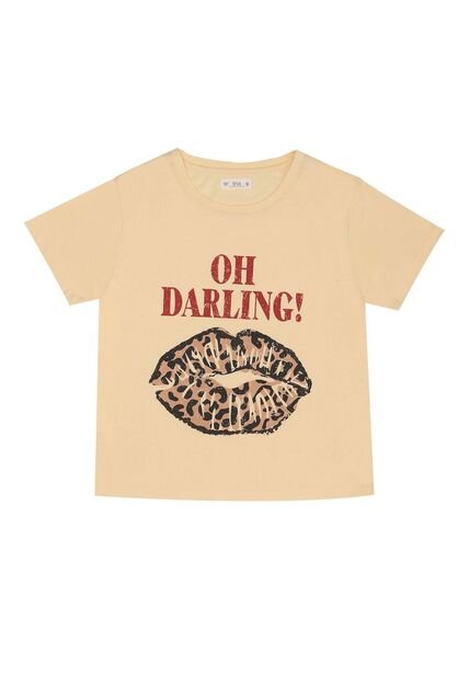 Tennis Camiseta Regular Fit Amarilla Para Mujer