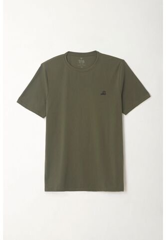 Tennis Camiseta Básica Manga Corta Verde Para Hombre Tennis
