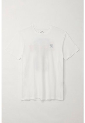 Tennis Camiseta Básica Manga Corta Blanca Para Hombre
