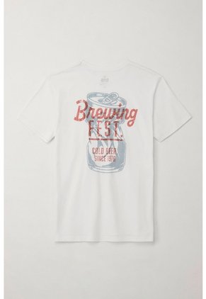 Tennis Camiseta Básica Manga Corta Blanca Para Hombre