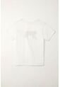 Tennis Camiseta Estampada Cuello Redondo Blanca Para Mujer de Tennis
