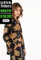 Tennis Abrigo Negro Estampado De Silueta Amplia Para Mujer de Tennis