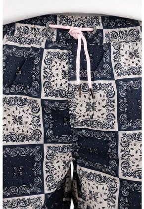 Tennis Pantaloneta De Baño Con Estampado Paisley Para Hombre