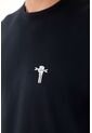 Tennis Camiseta Negra En 100% Algodón Para Hombre de Tennis